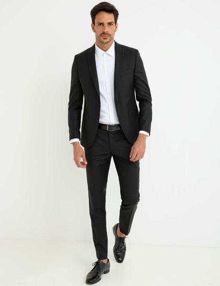 Siyah Ekstra Slim Fit Ceket - 50195246011
