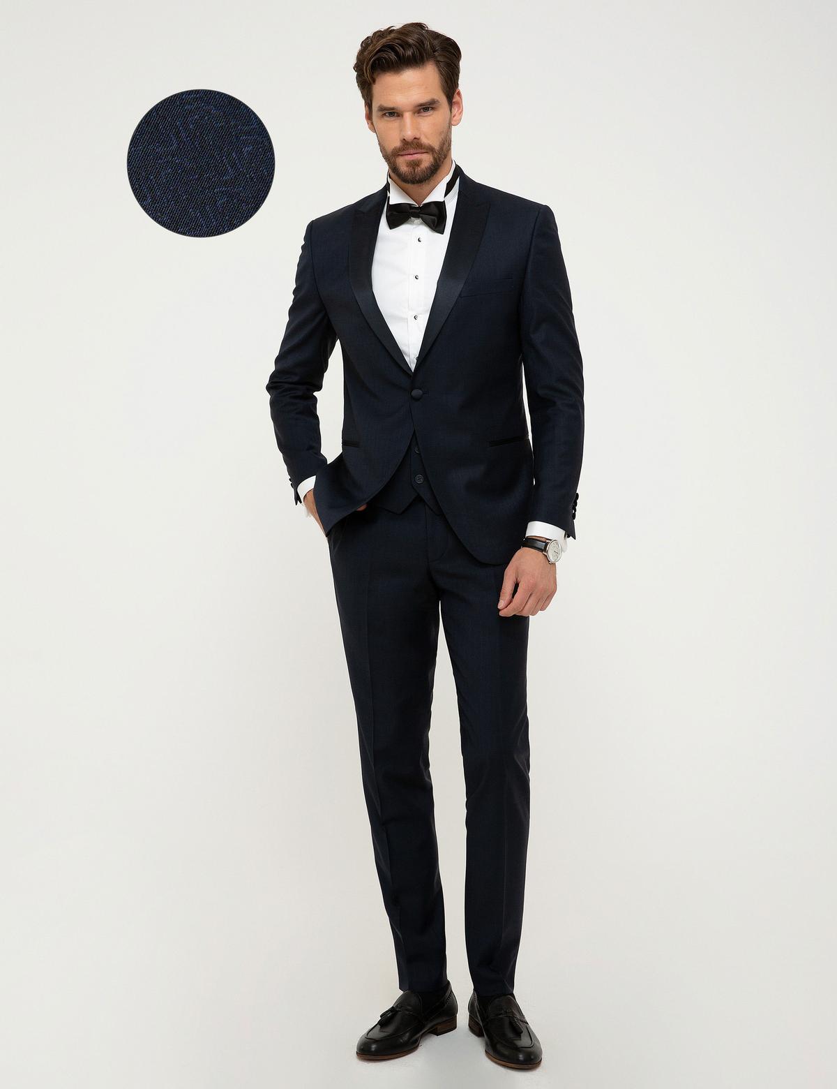 Lacivert Ex. Slim Fit Smokin