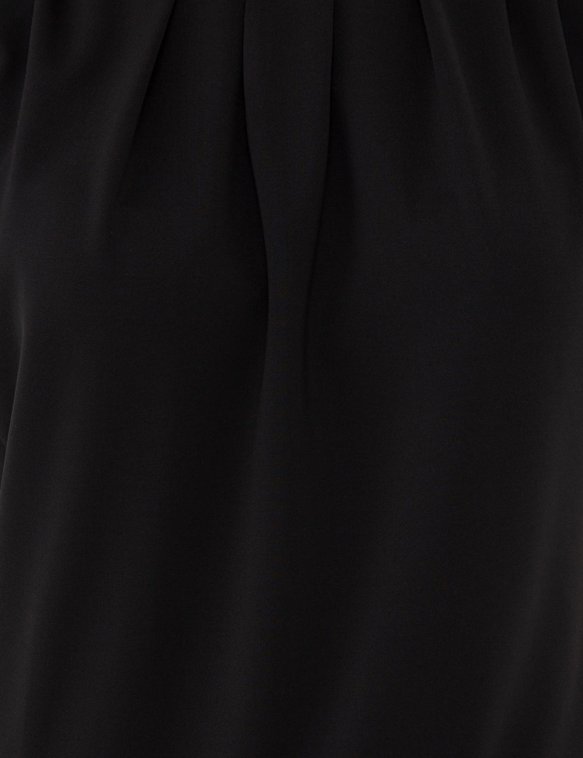 Siyah Standart Fit Bisiklet Yaka Zıbınlı T-Shirt - 50243329001