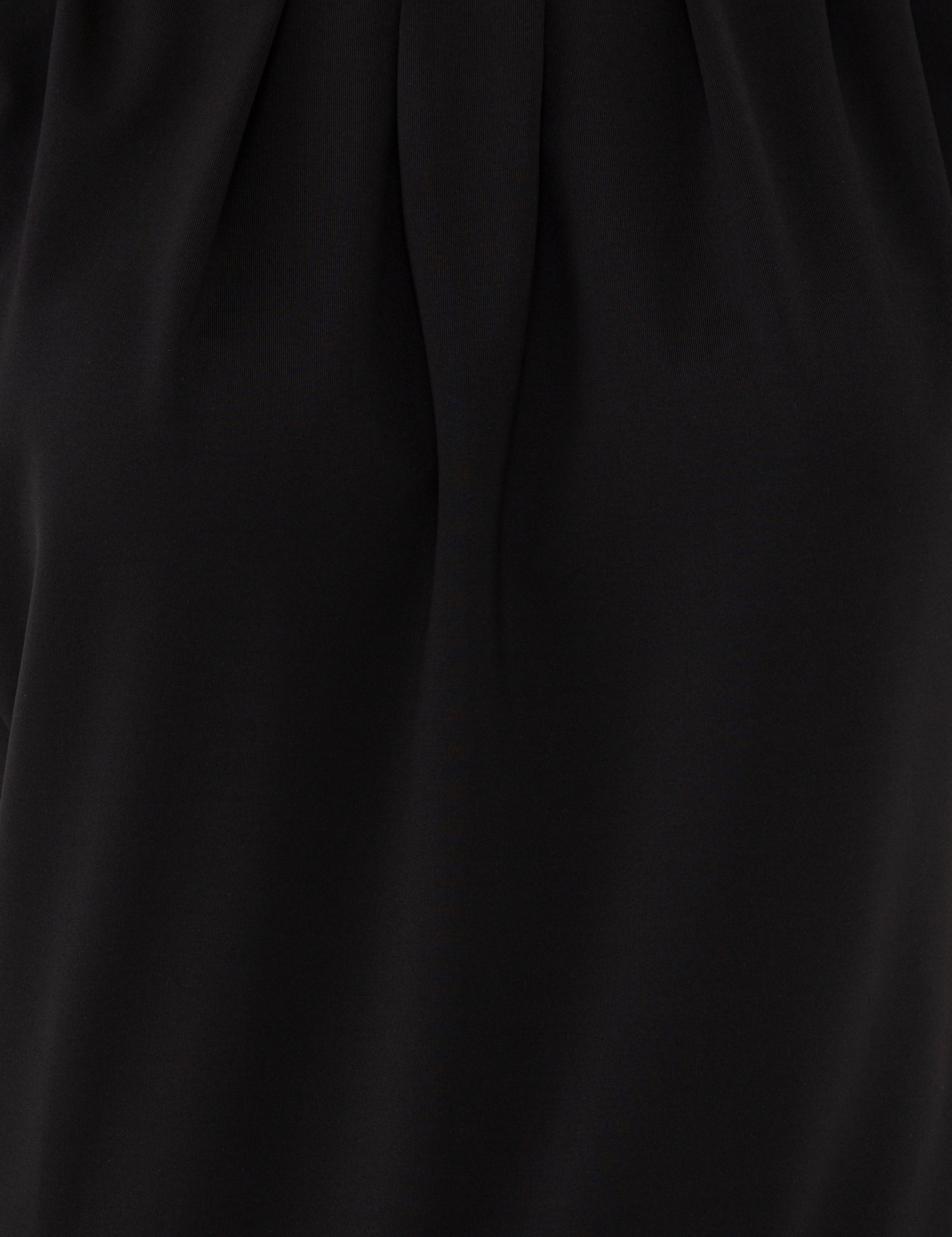 Siyah Standart Fit Bisiklet Yaka Zıbınlı T-Shirt