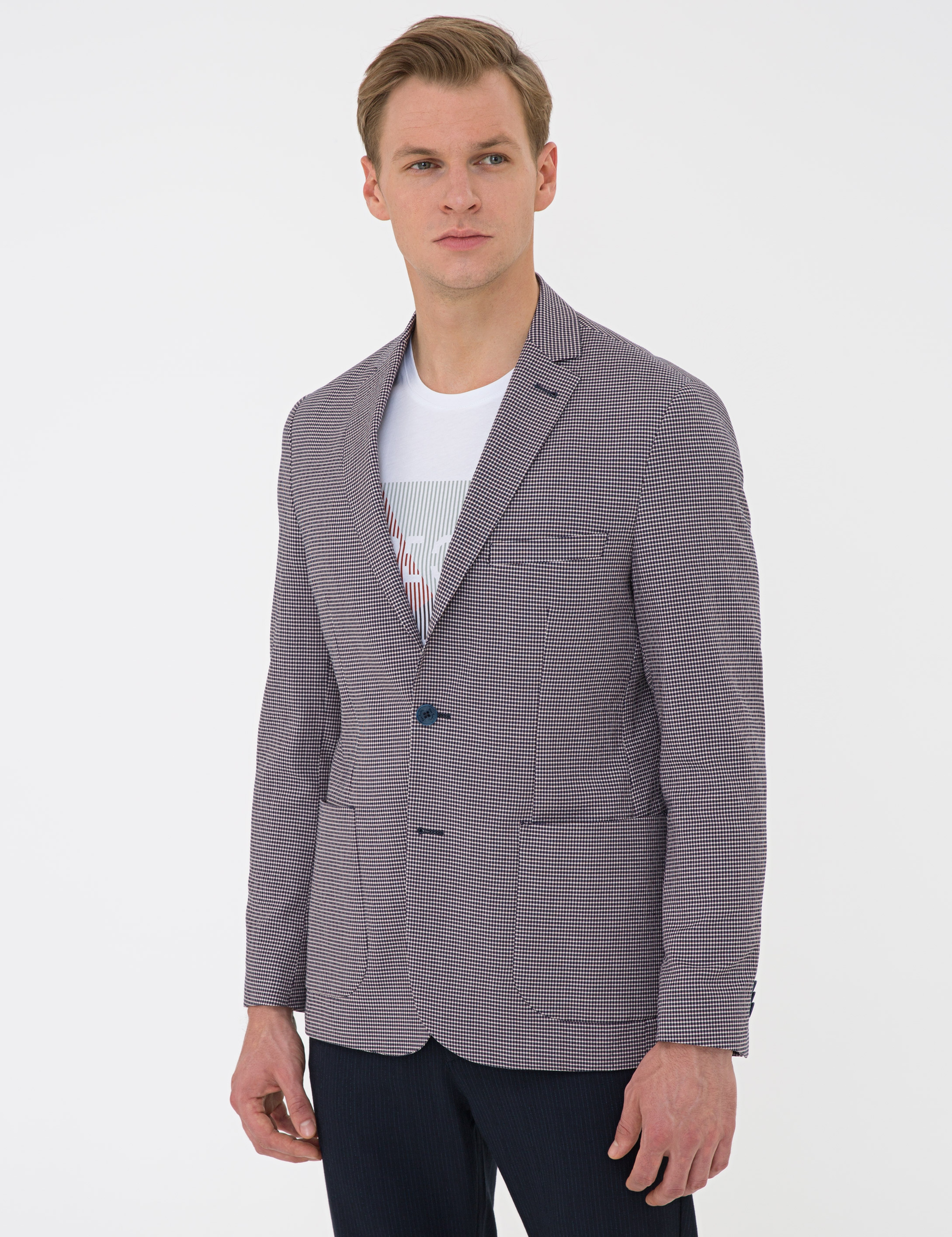 İndigo Slim Fit Ceket - Image 3