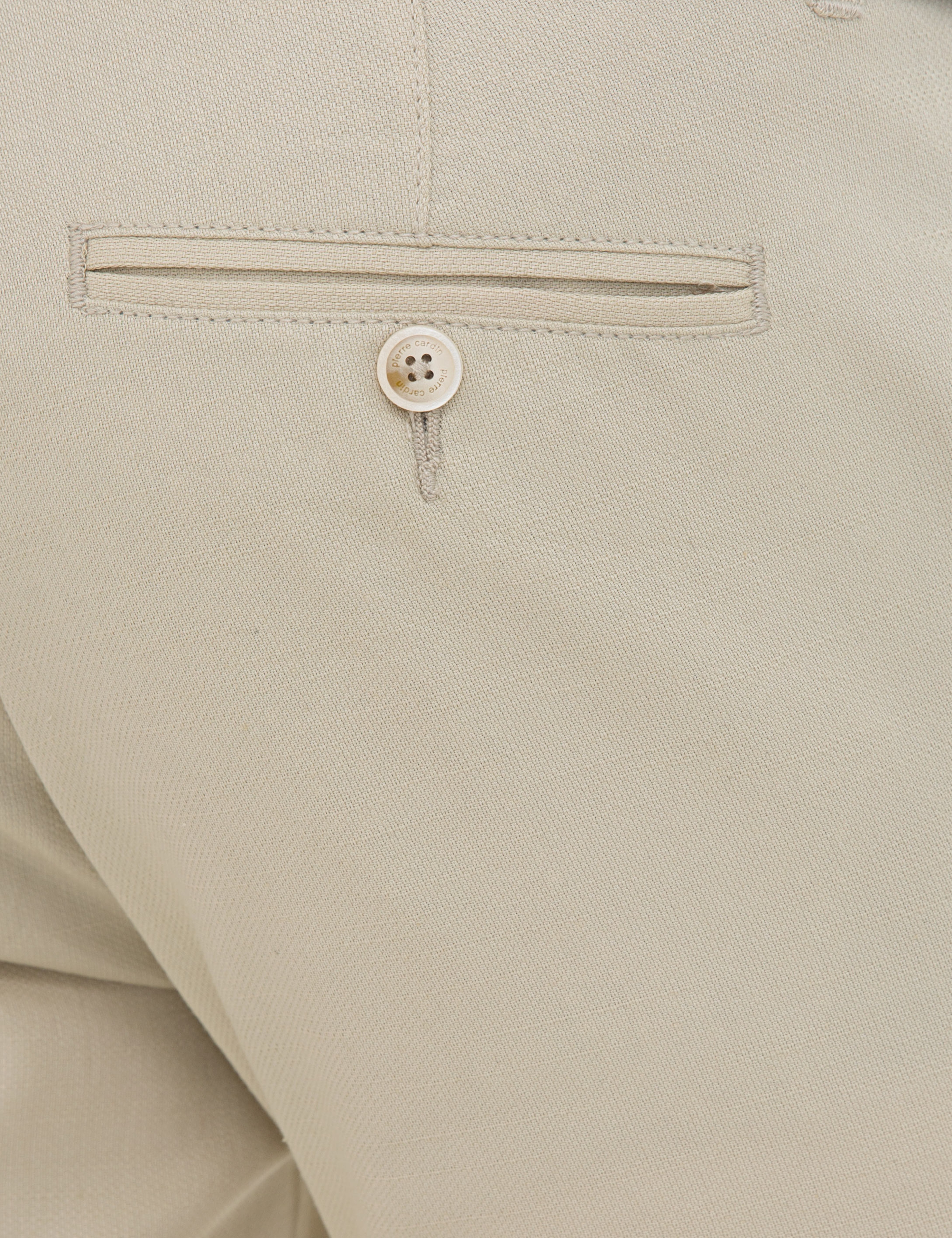 Bej Slim Fit Kanvas Pantolon - Image 4