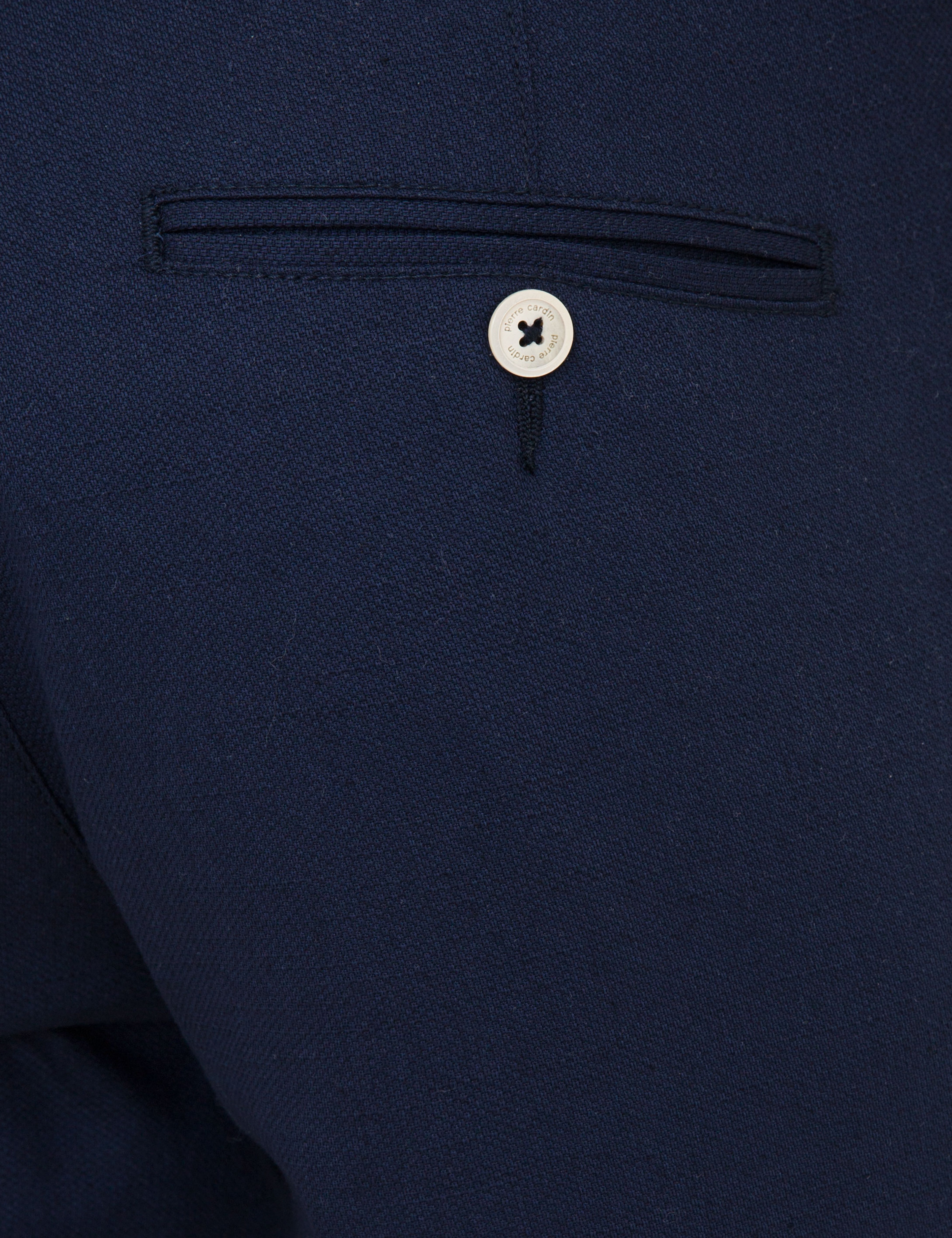 Açık Lacivert Slim Fit Keten Karışımlı Chino Pantolon - Image 4