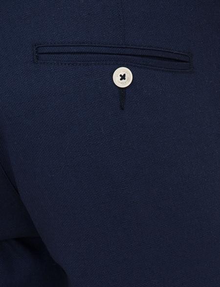 Açık Lacivert Slim Fit Keten Karışımlı Chino Pantolon - 50233230245