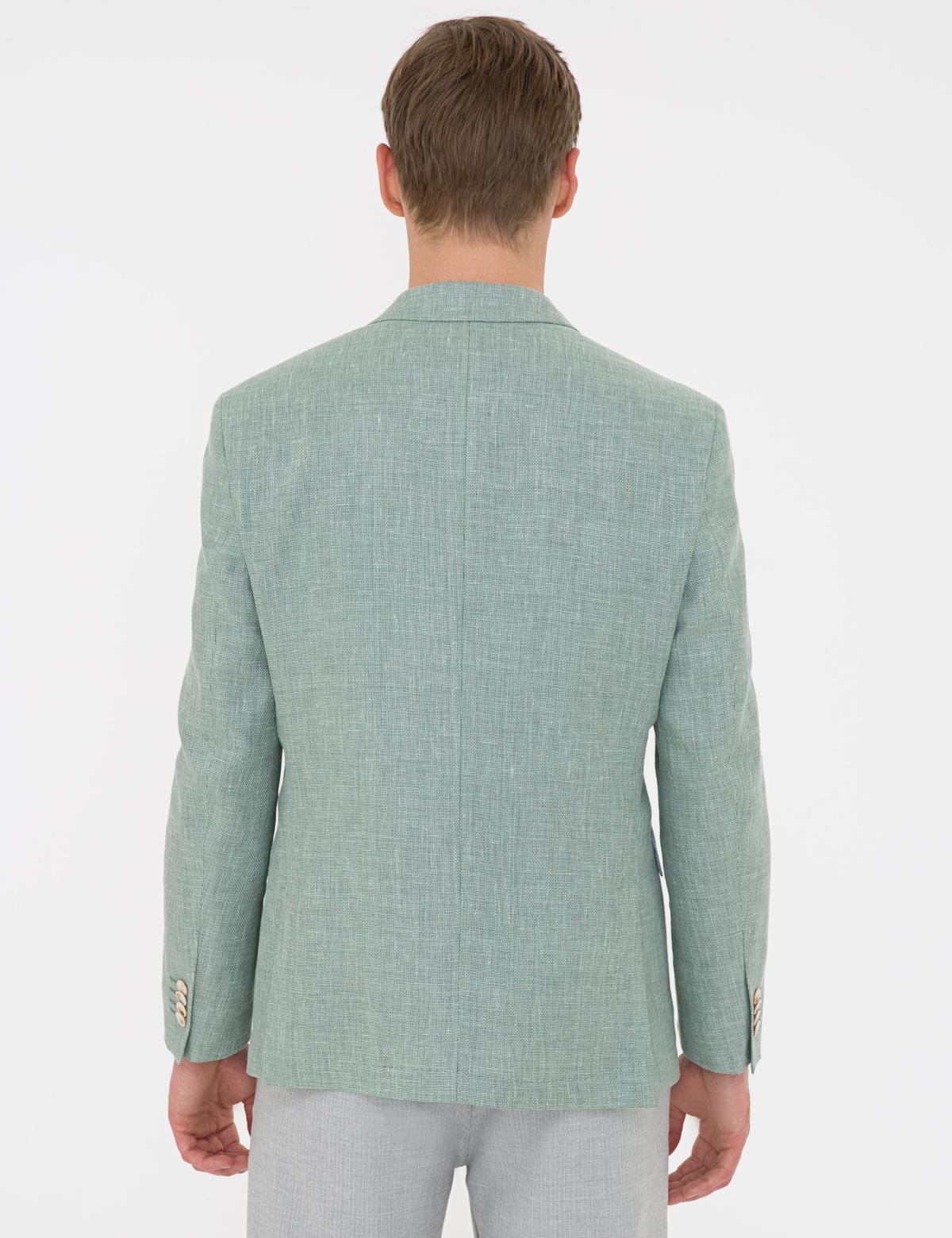 Açık Yeşil Slim Fit Ceket - 50233775044