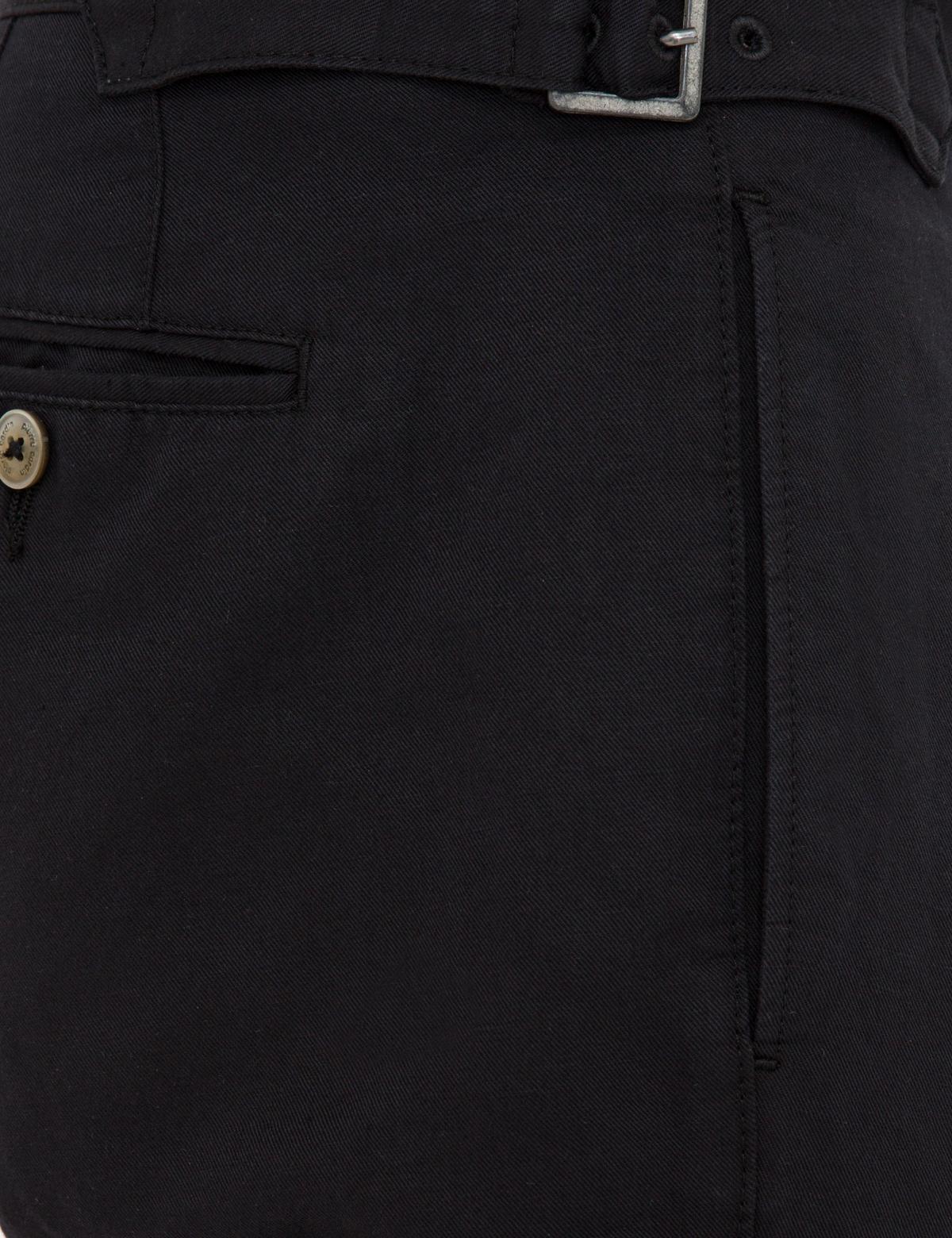 Siyah Carrot Fit Keten Karışımlı Kanvas Pantolon - 50233242157