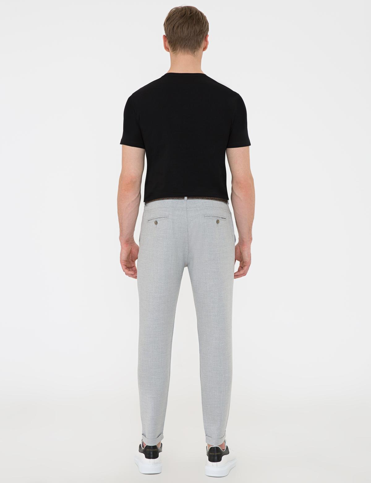 Gri Carrot Fit Kanvas Pantolon - 50235743202