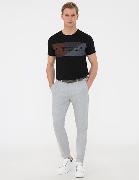 Gri Carrot Fit Kanvas Pantolon - 50235743202