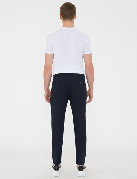 Lacivert Carrot Fit Chino Pantolon - 50235743212