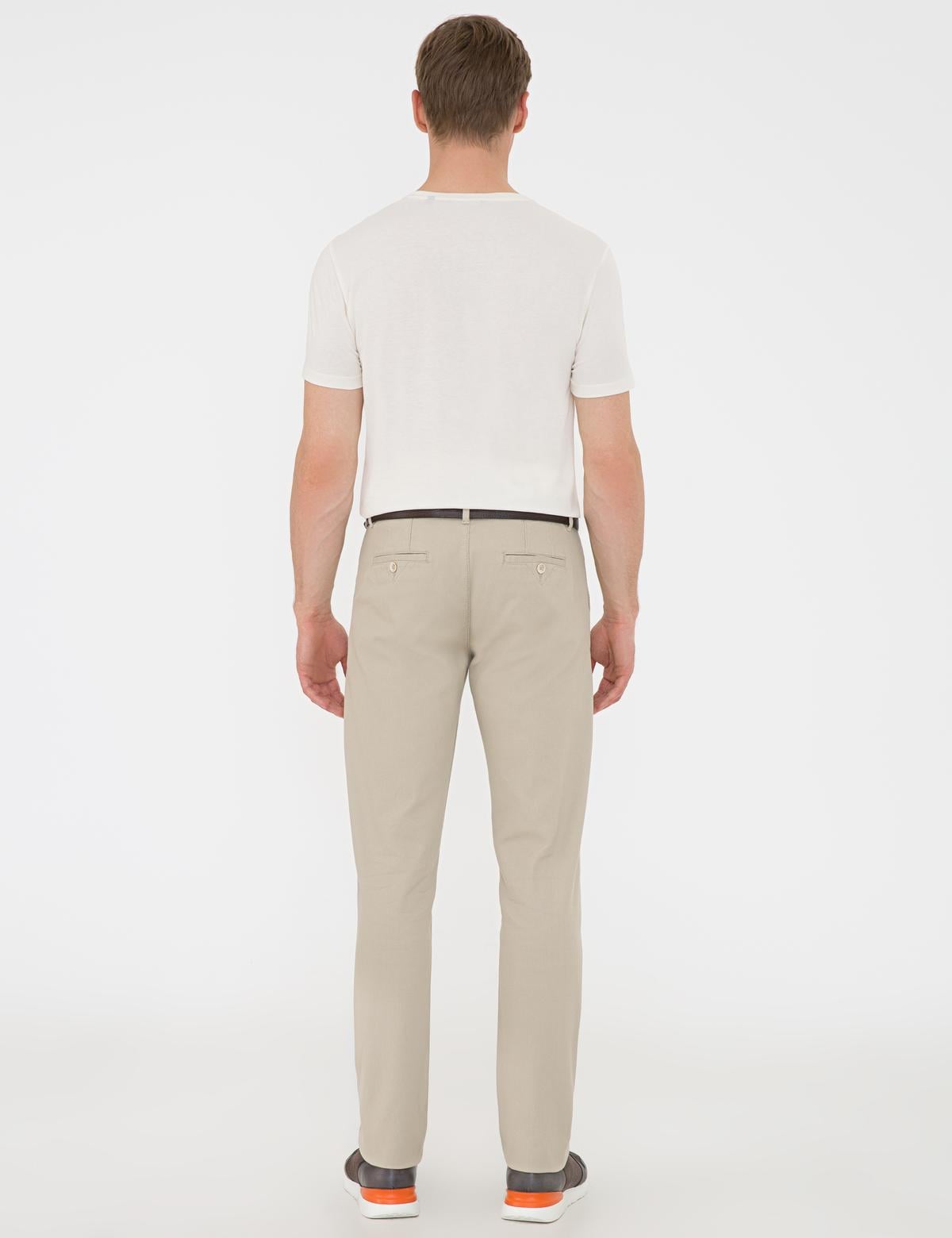 Bej Regular Fit Kanvas Pantolon - 50233235216