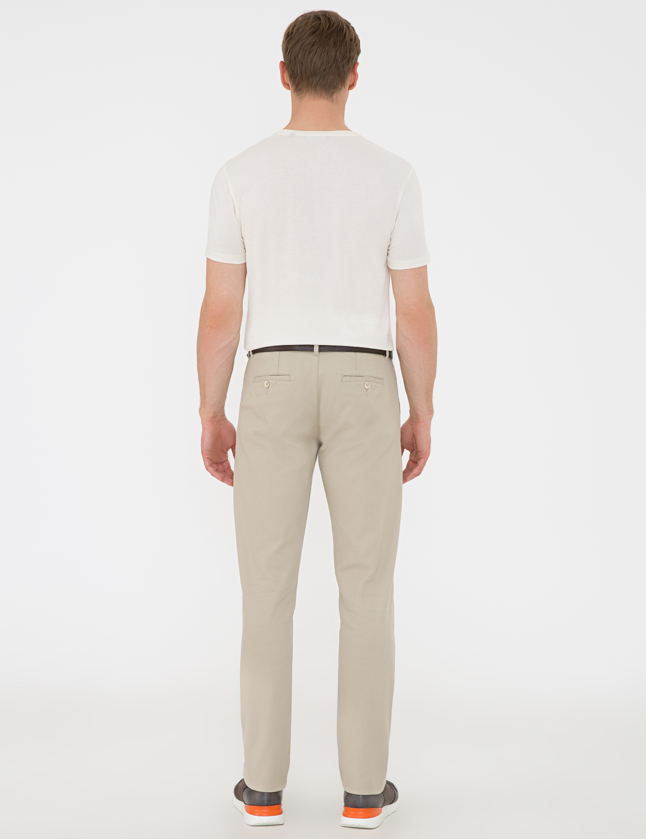 Bej Regular Fit Kanvas Pantolon - Image 3