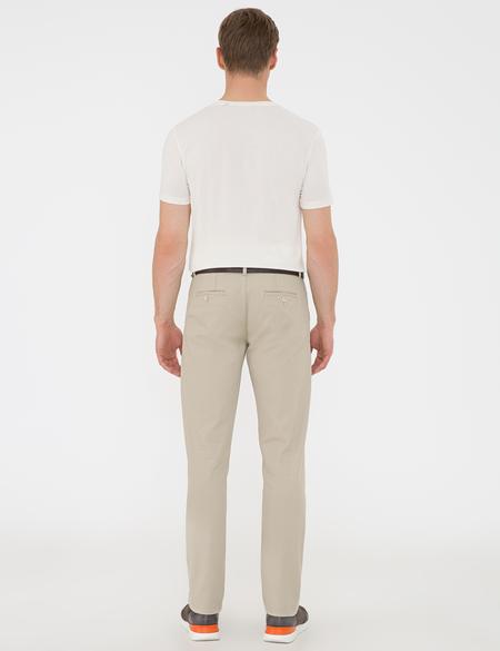 Bej Regular Fit Kanvas Pantolon - 50233235216