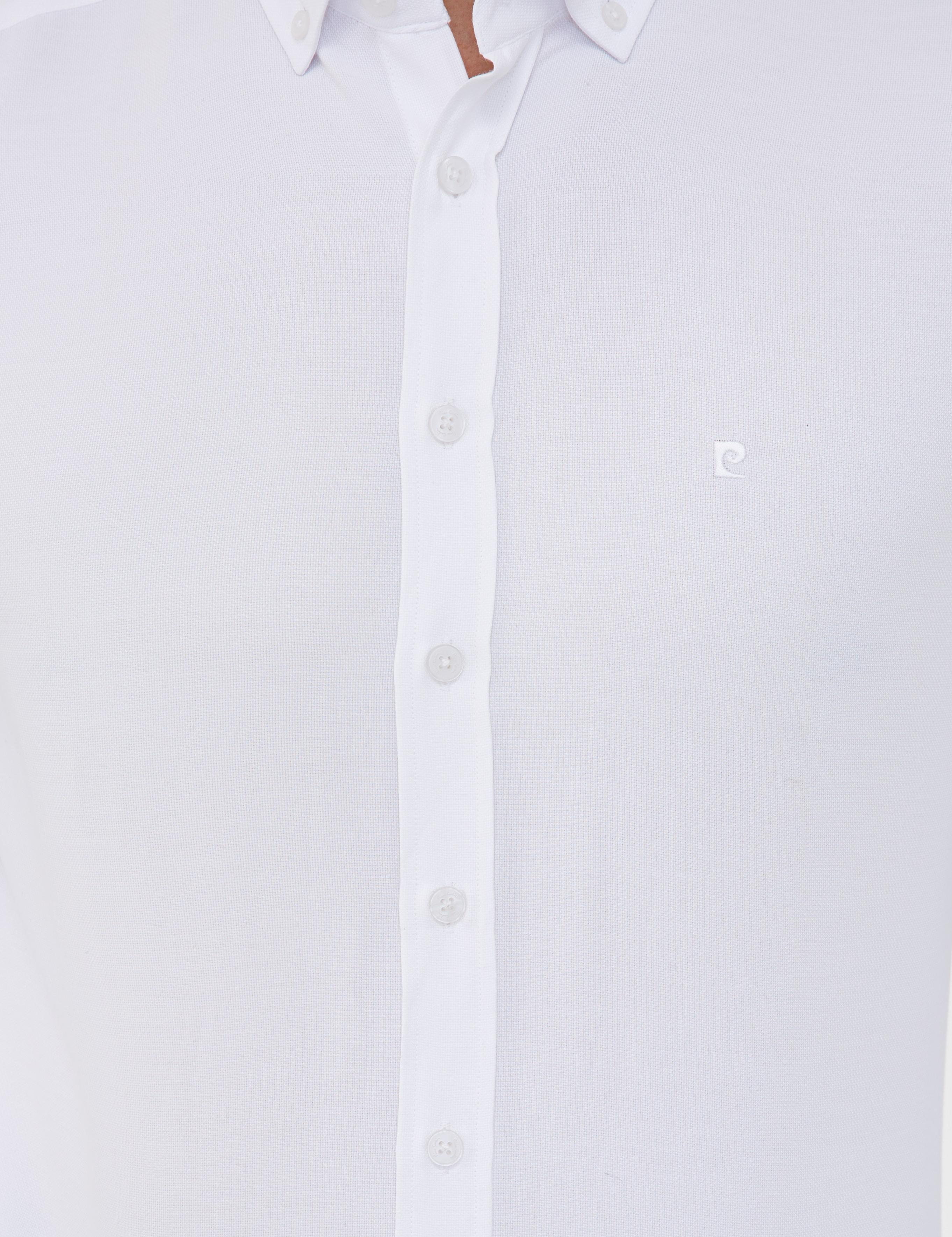 Beyaz Slim Fit Oxford Gömlek