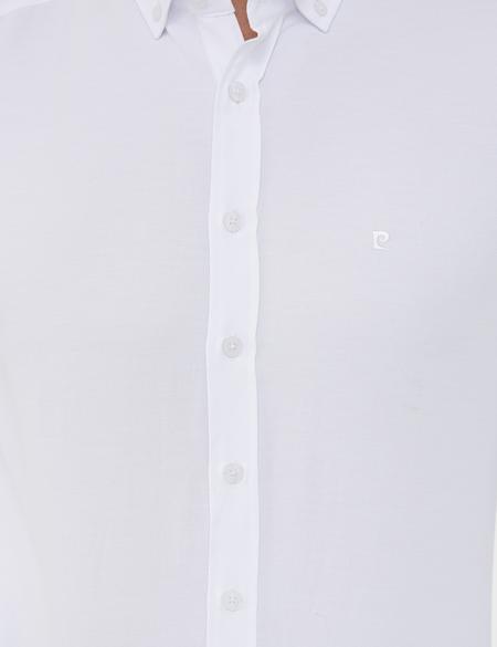 Beyaz Slim Fit Oxford Gömlek - 50240379055