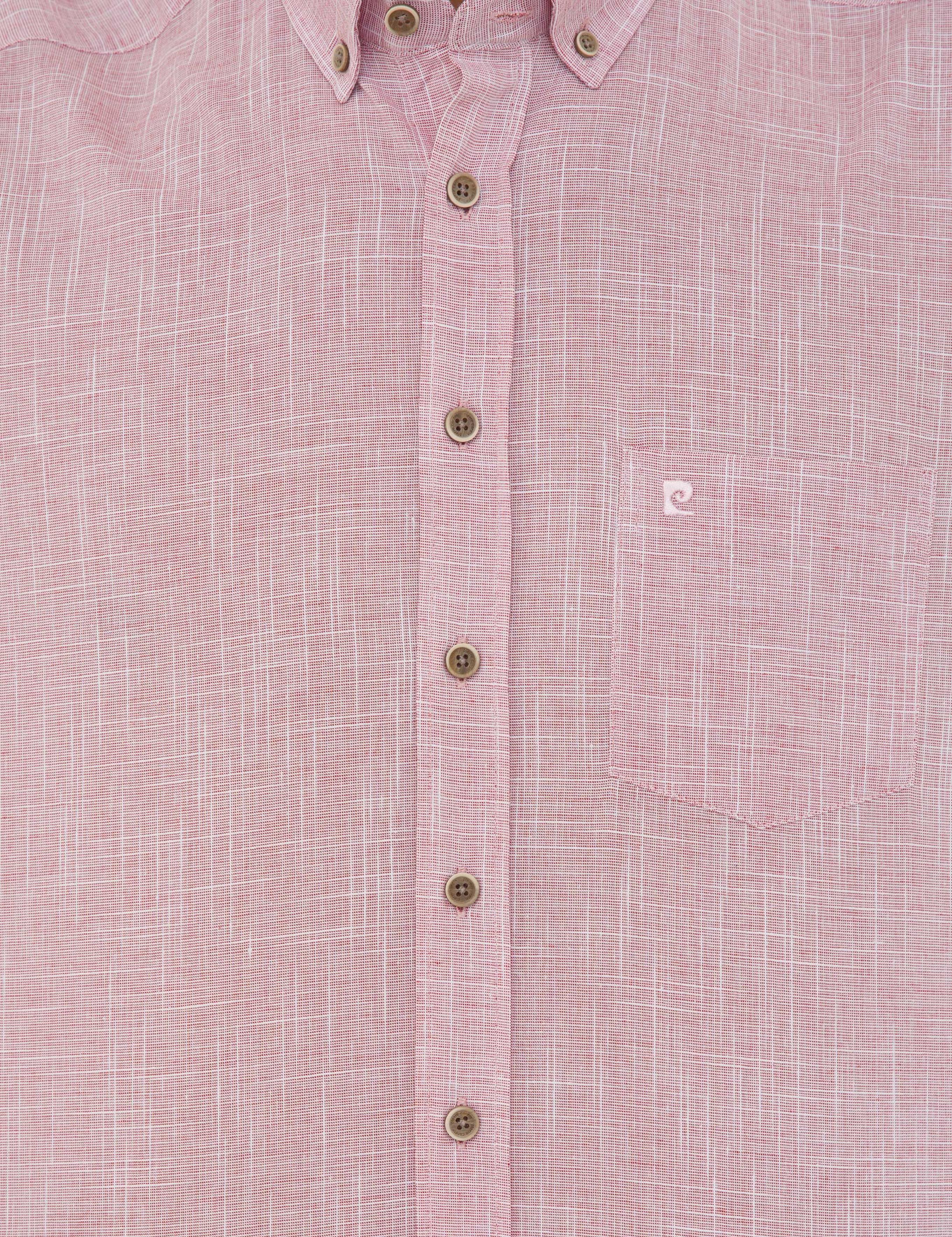 Bordo Regular Fit Kısa Kollu Gömlek