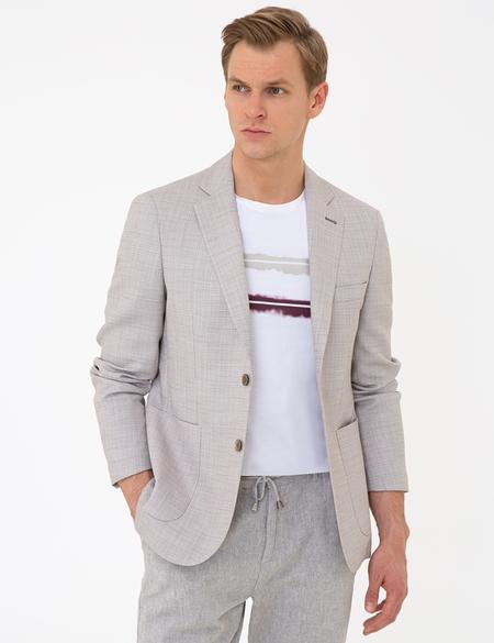 Bej Ex. Slim Fit Ceket - 50233721110