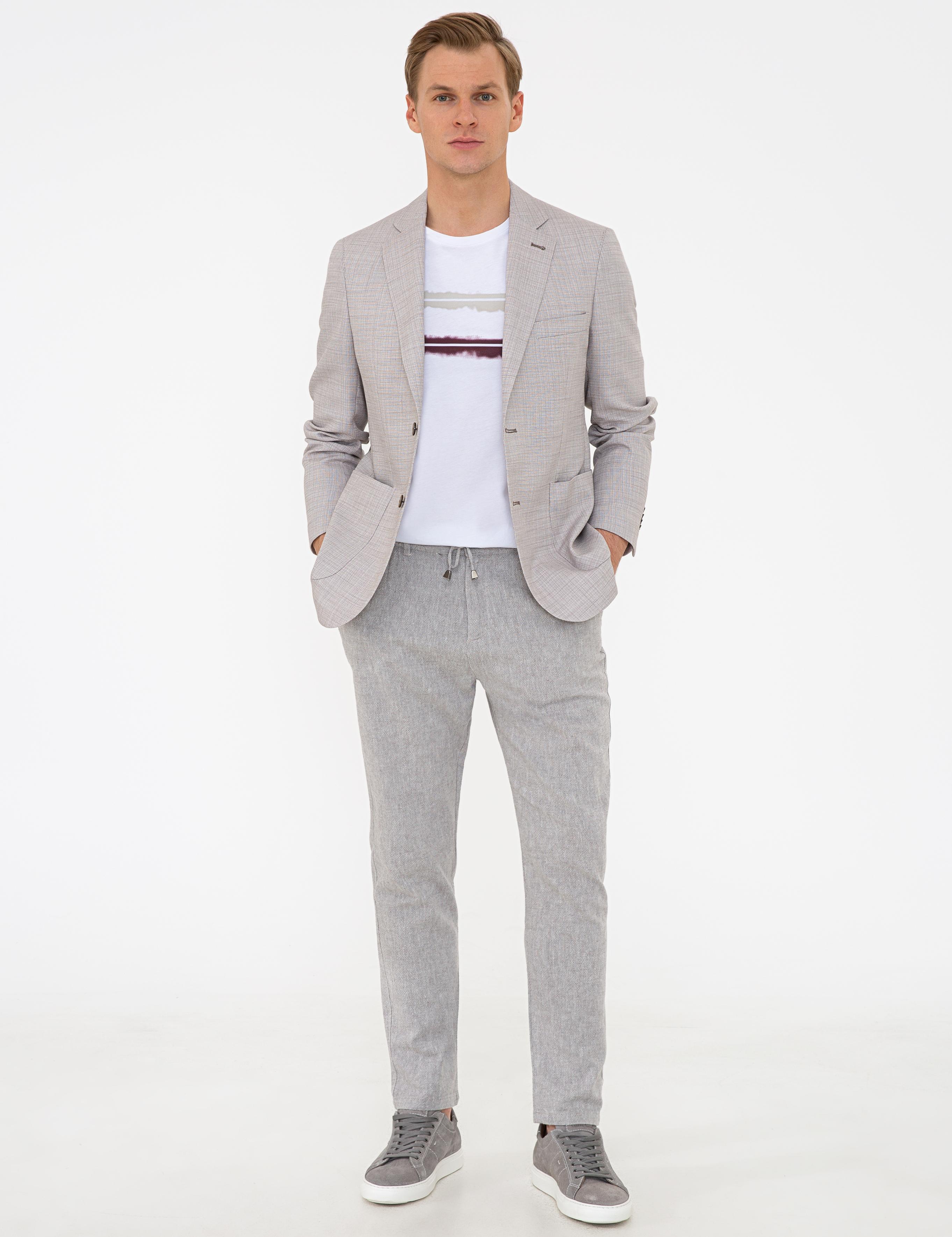 Bej Ex. Slim Fit Ceket