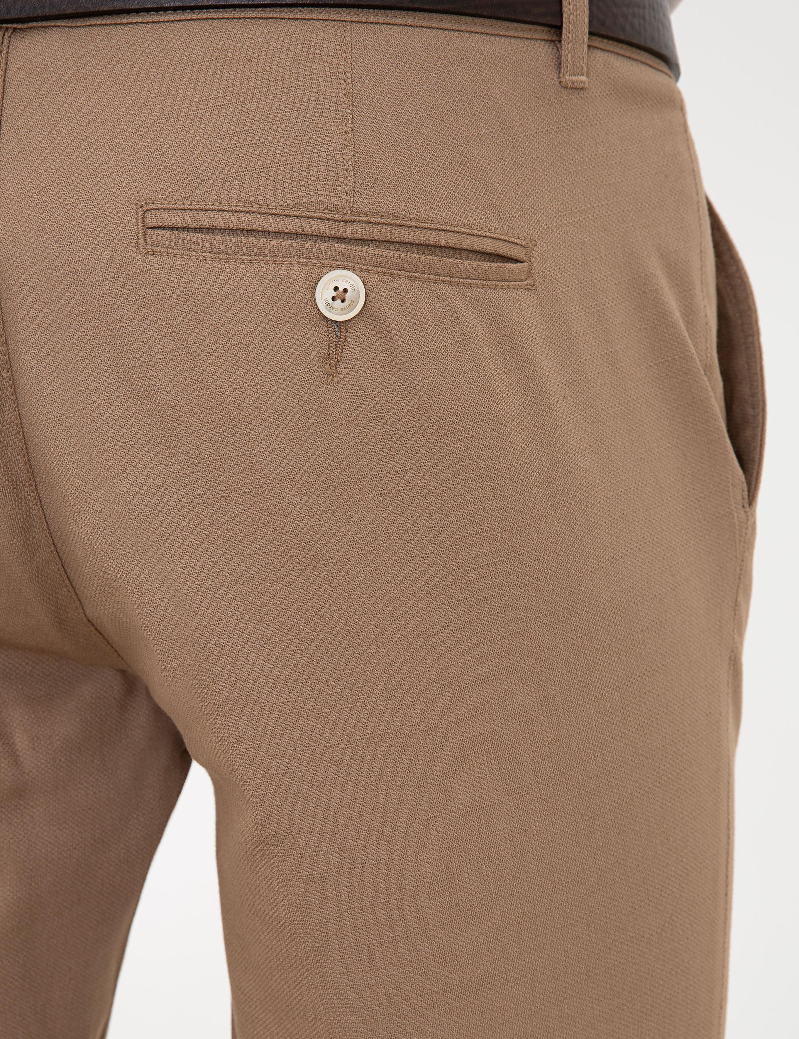 Vizon Slim Fit Keten Karışımlı Chino Pantolon