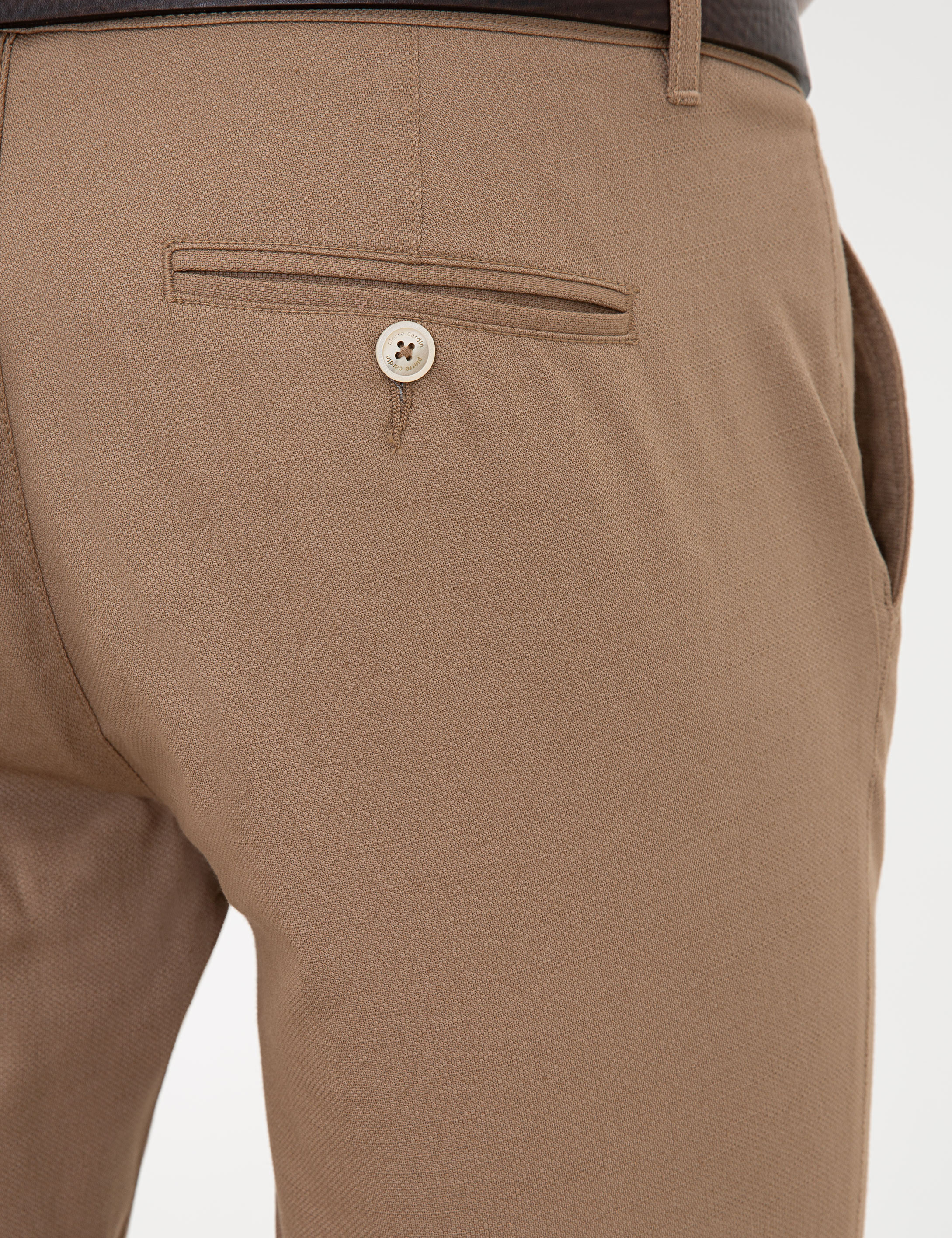 Vizon Slim Fit Keten Karışımlı Chino Pantolon