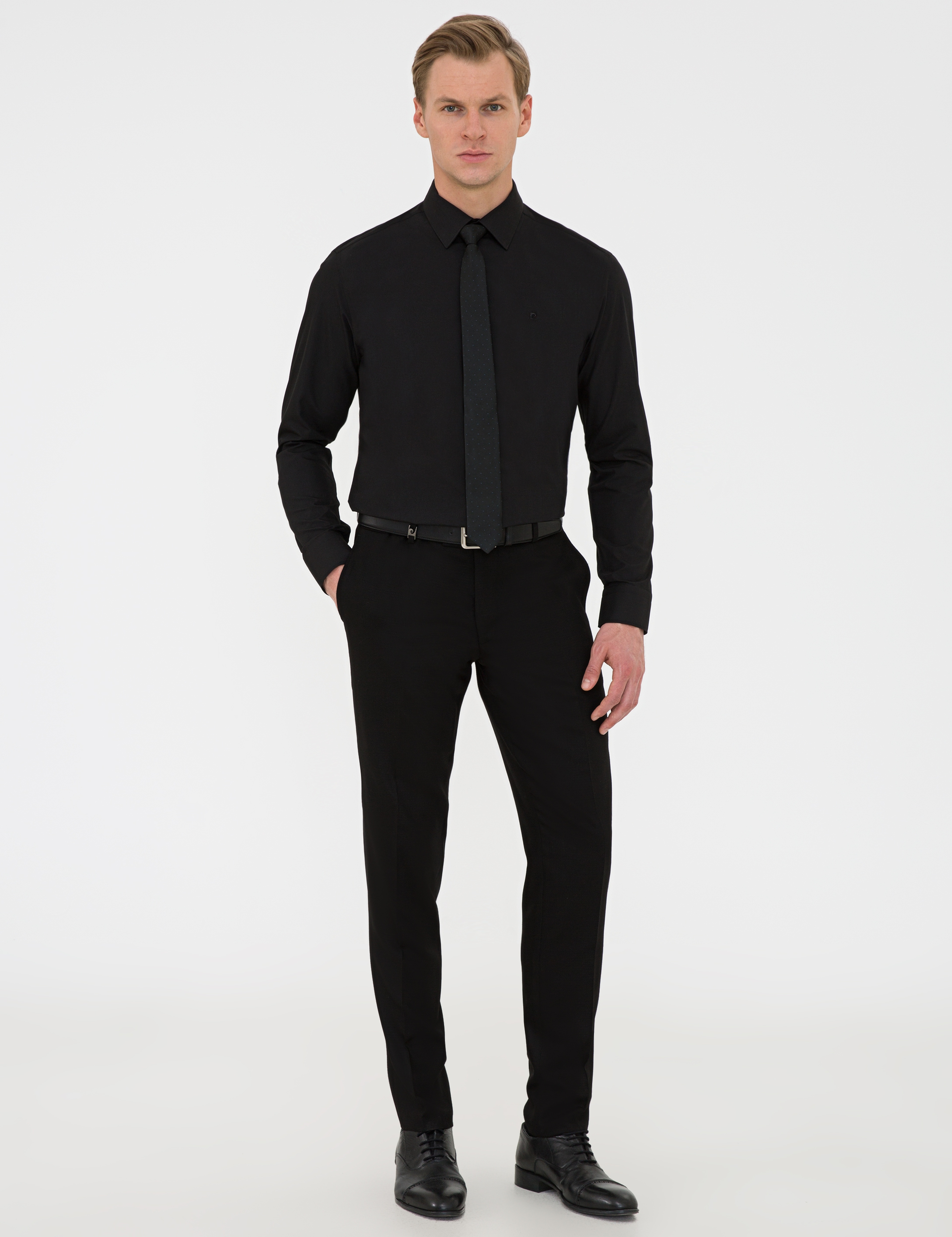 Siyah Ex. Slim Fit Pantolon - Image 1