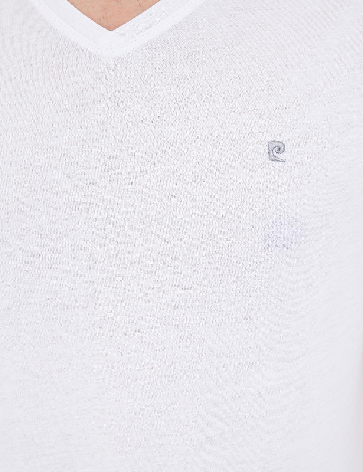 Beyaz Slim Fit Basic V Yaka Tişört - 50239846026