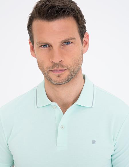 Mint Slim Fit Polo Yaka Basic Tişört - 50239844068
