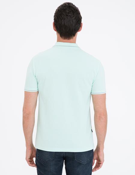 Mint Slim Fit Polo Yaka Basic Tişört - 50239844068