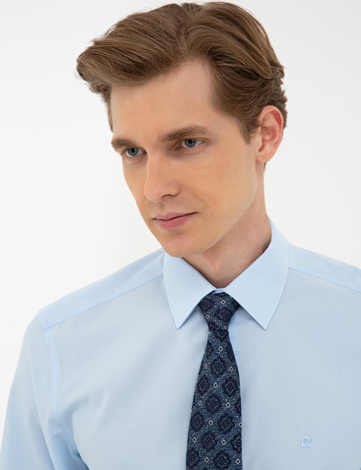 Açık Mavi Regular Fit Basic Gömlek - 50242131006