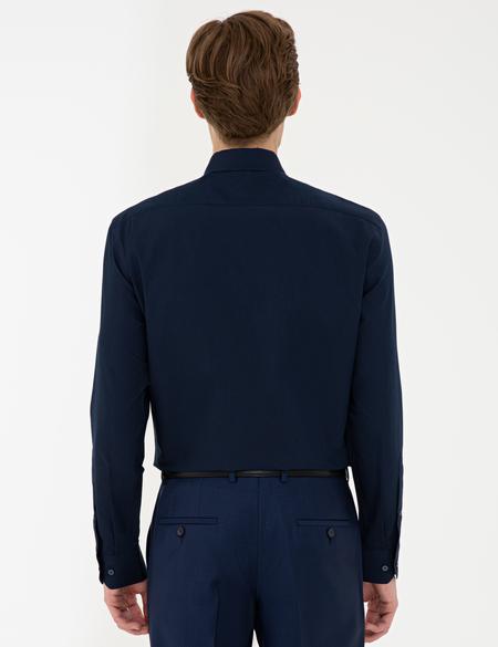 Lacivert Regular Fit Basic Gömlek - 50242131029