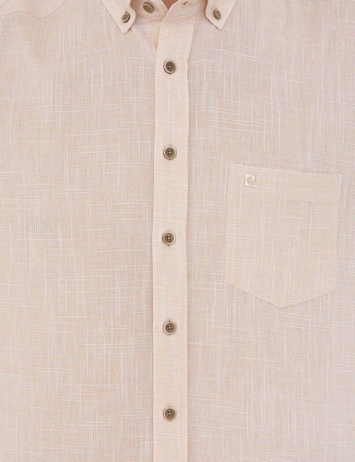 Açık Sarı Regular Fit Kısa Kollu Gömlek - 50240388042