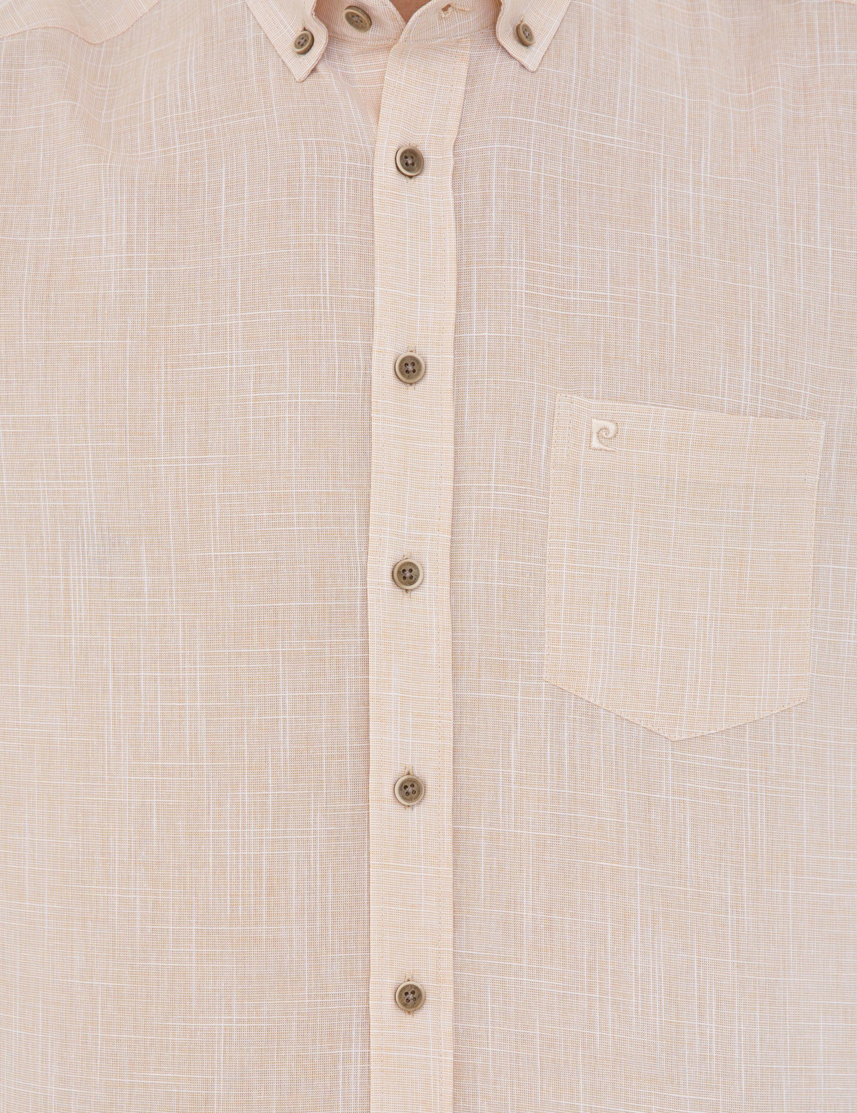 Açık Sarı Regular Fit Kısa Kollu Gömlek