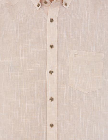 Açık Sarı Regular Fit Kısa Kollu Gömlek - 50240388042