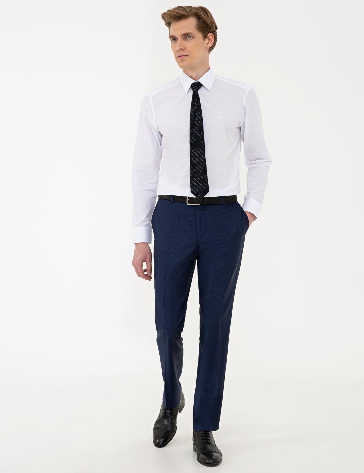 Beyaz Regular Fit Uzun Kollu Basic Gömlek - 50242131013