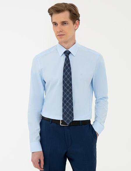 Açık Mavi Regular Fit Basic Gömlek - 50242131006
