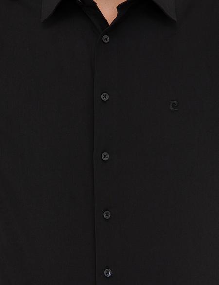 Siyah Regular Fit Basic Gömlek - 50242131041