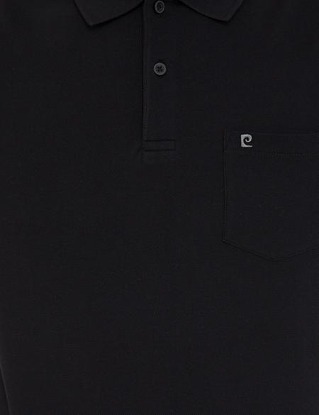 Siyah Regular Fit Basic Polo Yaka T-Shirt - 50239834010