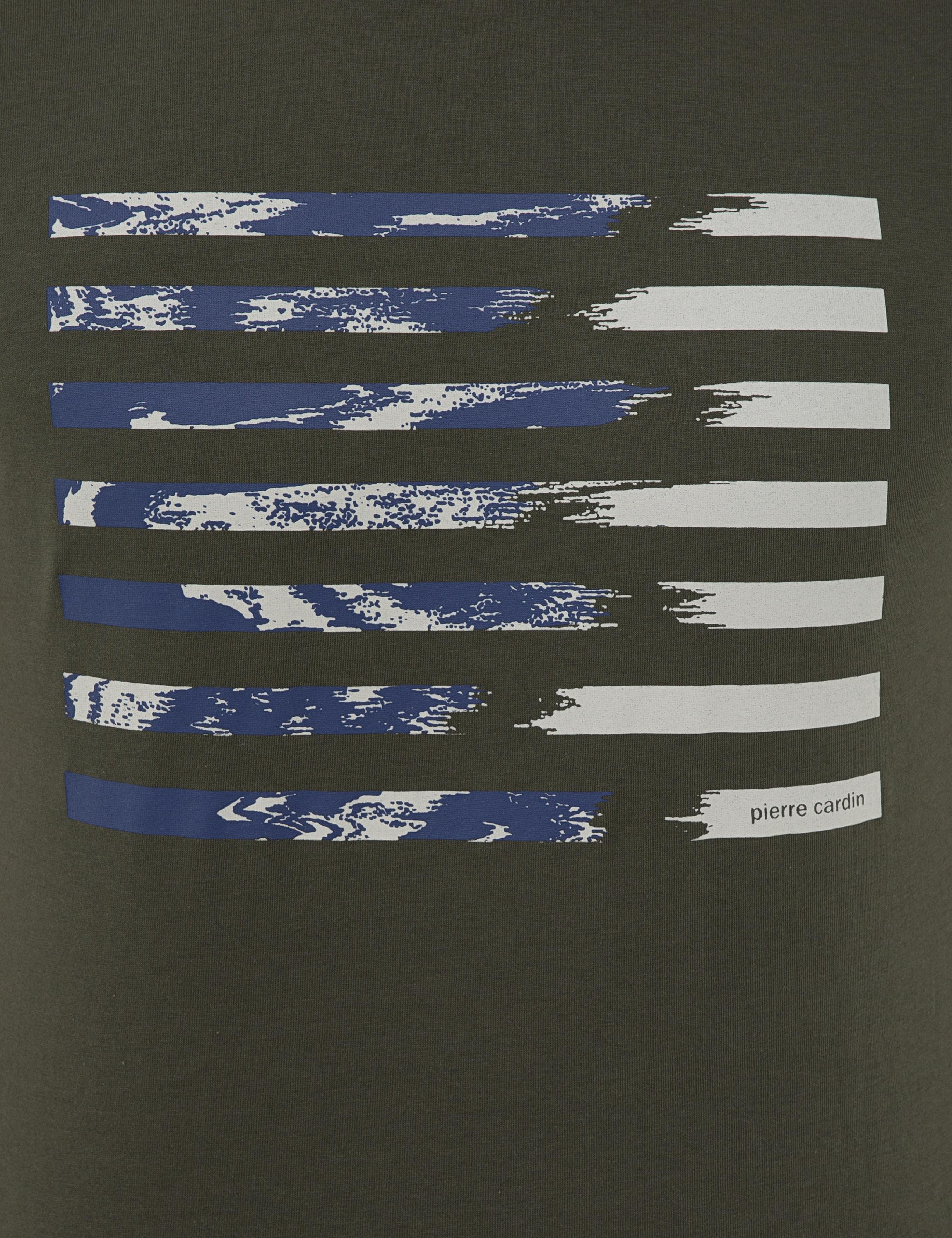 Haki Slim Fit Bisiklet Yaka T-Shirt