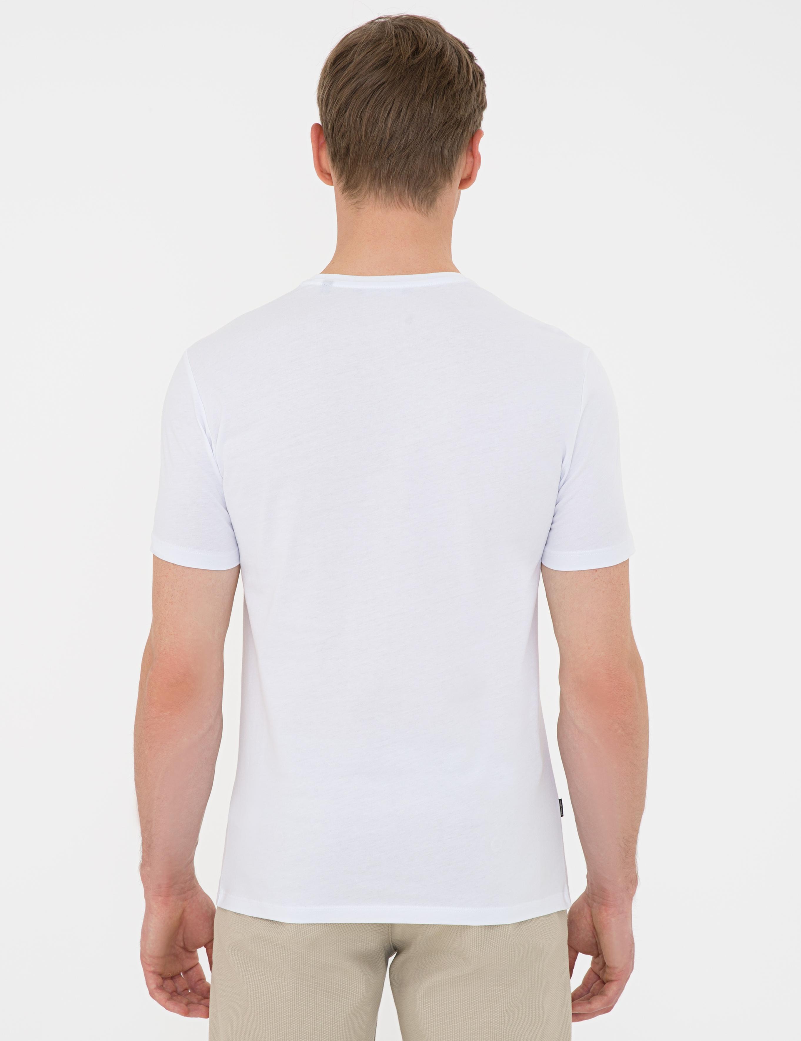 Beyaz Slim Fit Tişört