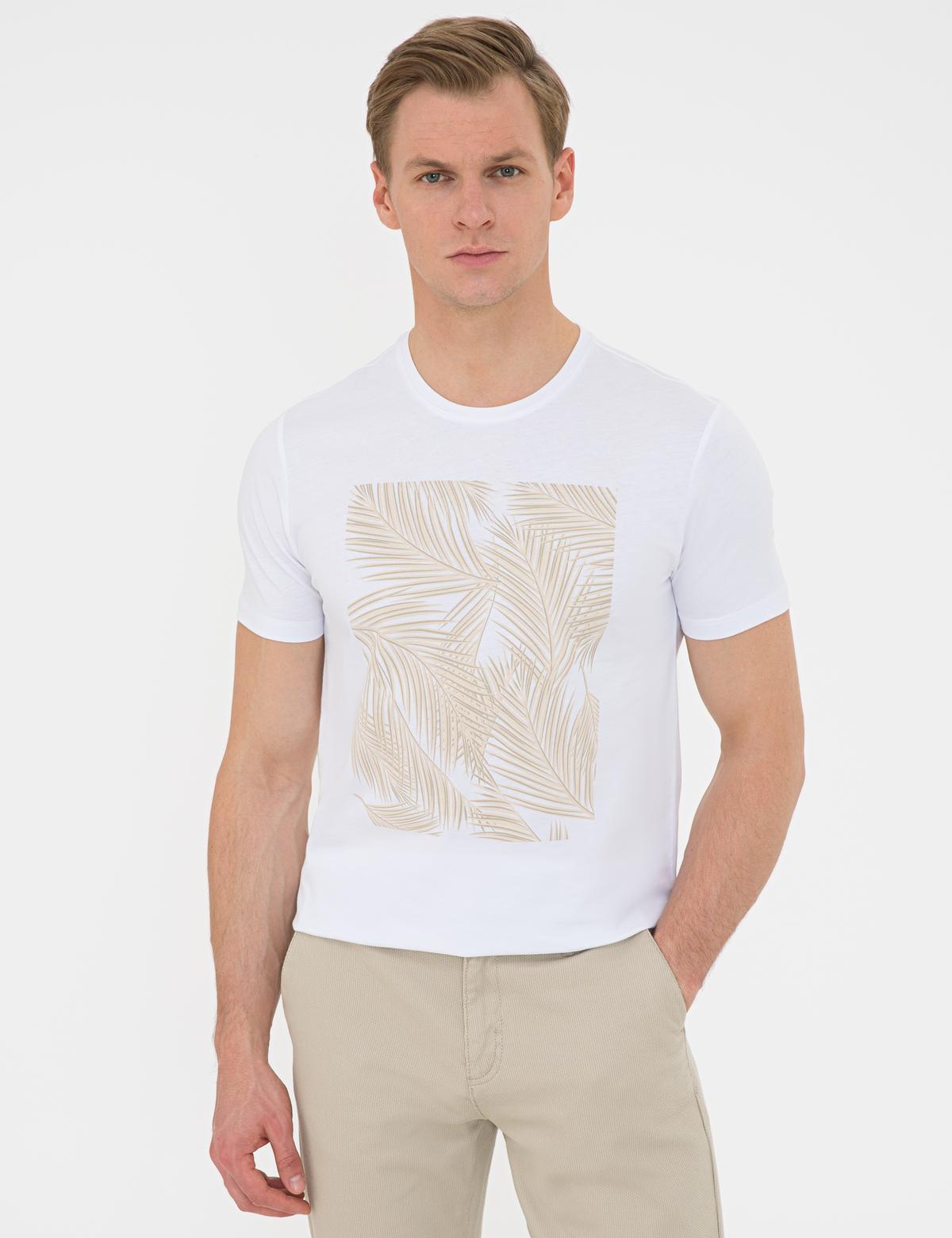 Beyaz Slim Fit Tişört