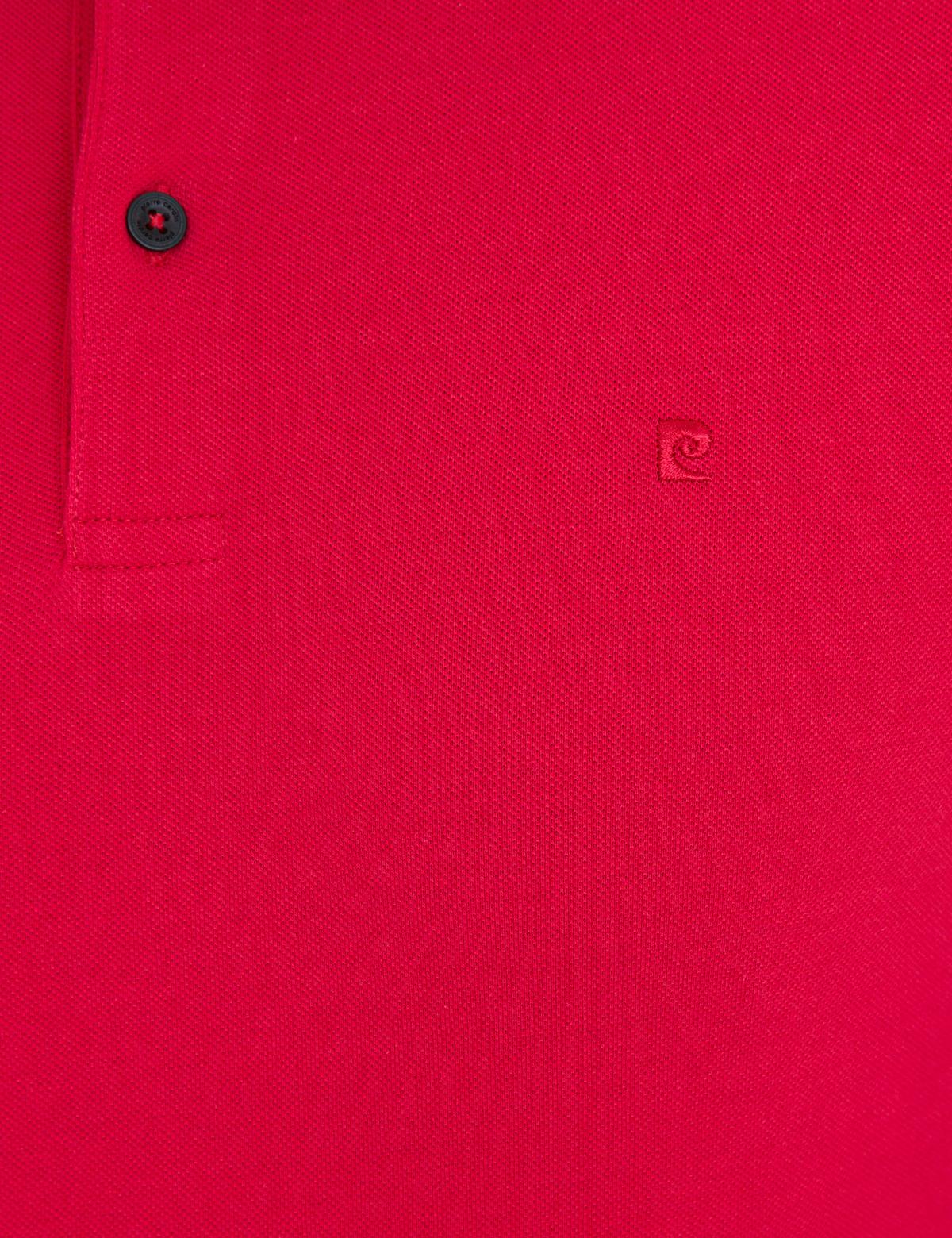 Kırmızı Slim Fit Polo Yaka Sweatshirt - 50241551066