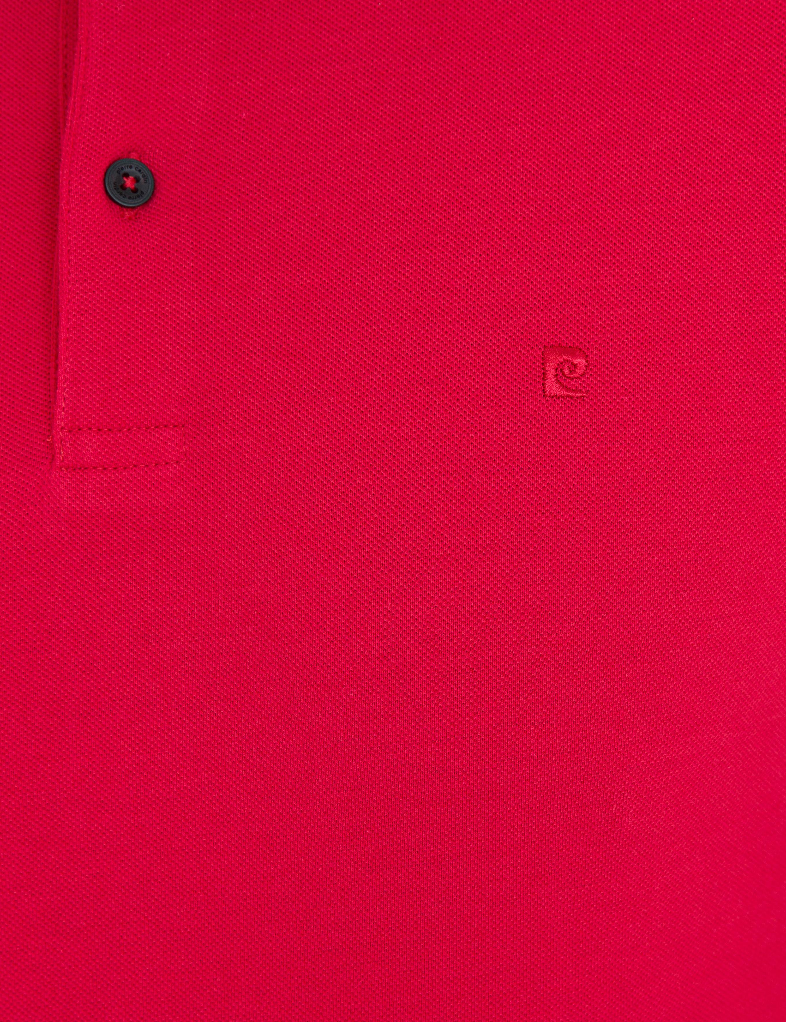 Kırmızı Slim Fit Polo Yaka Sweatshirt