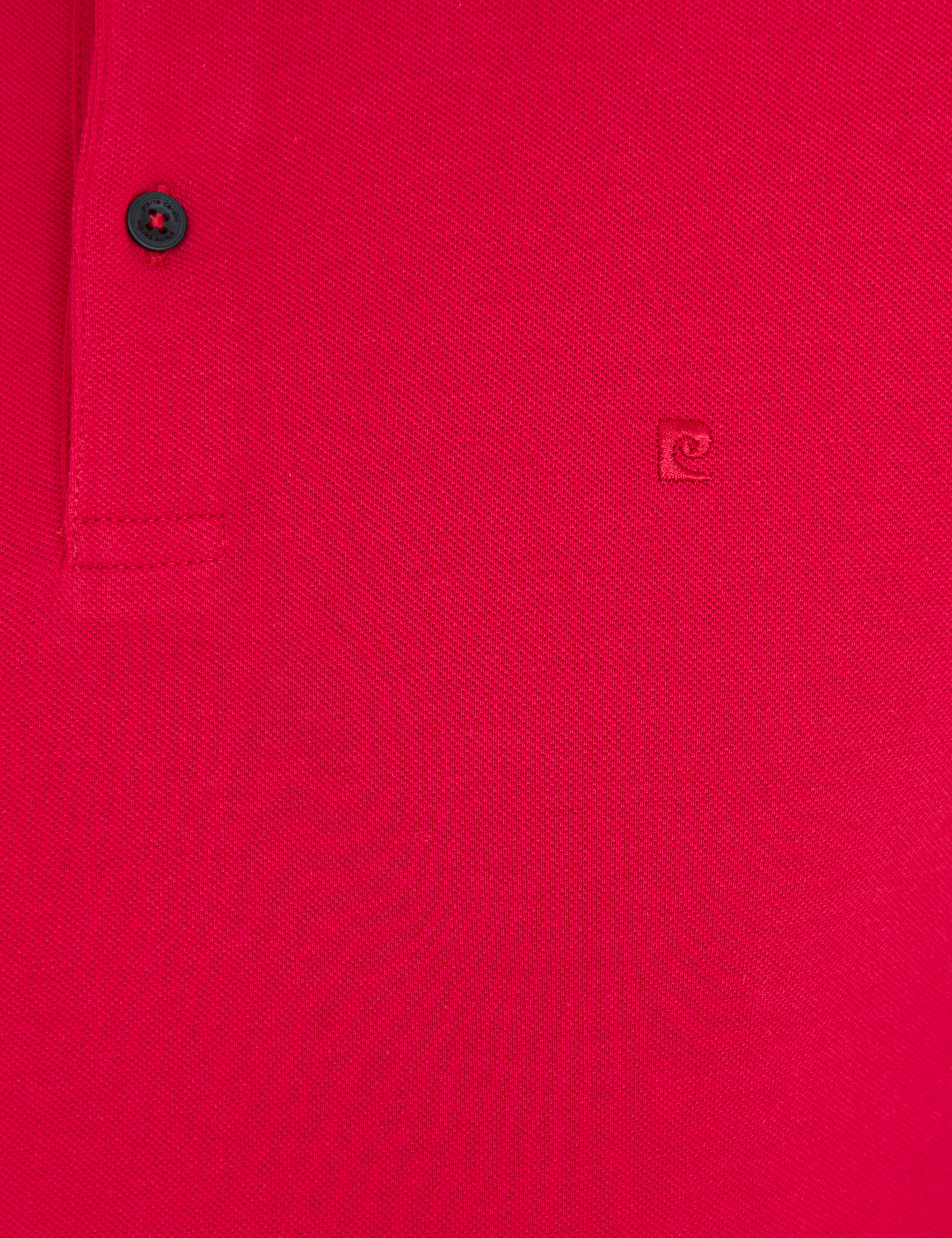 Kırmızı Slim Fit Polo Yaka Sweatshirt