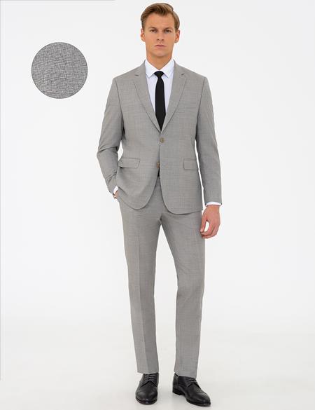 Bej Slim Fit Takım Elbise - 50233664089