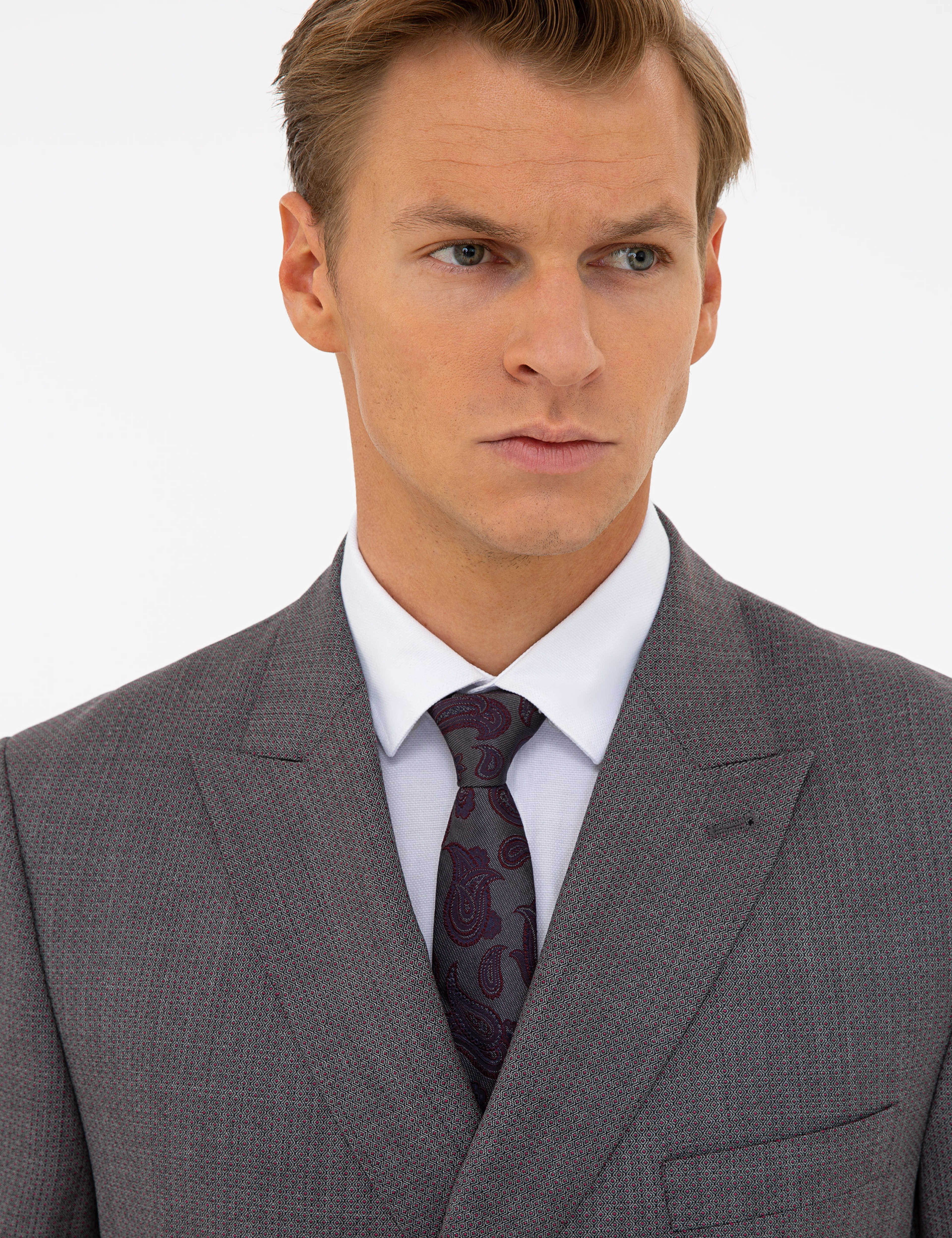 Füme Slim Fit Takım Elbise - Image 2