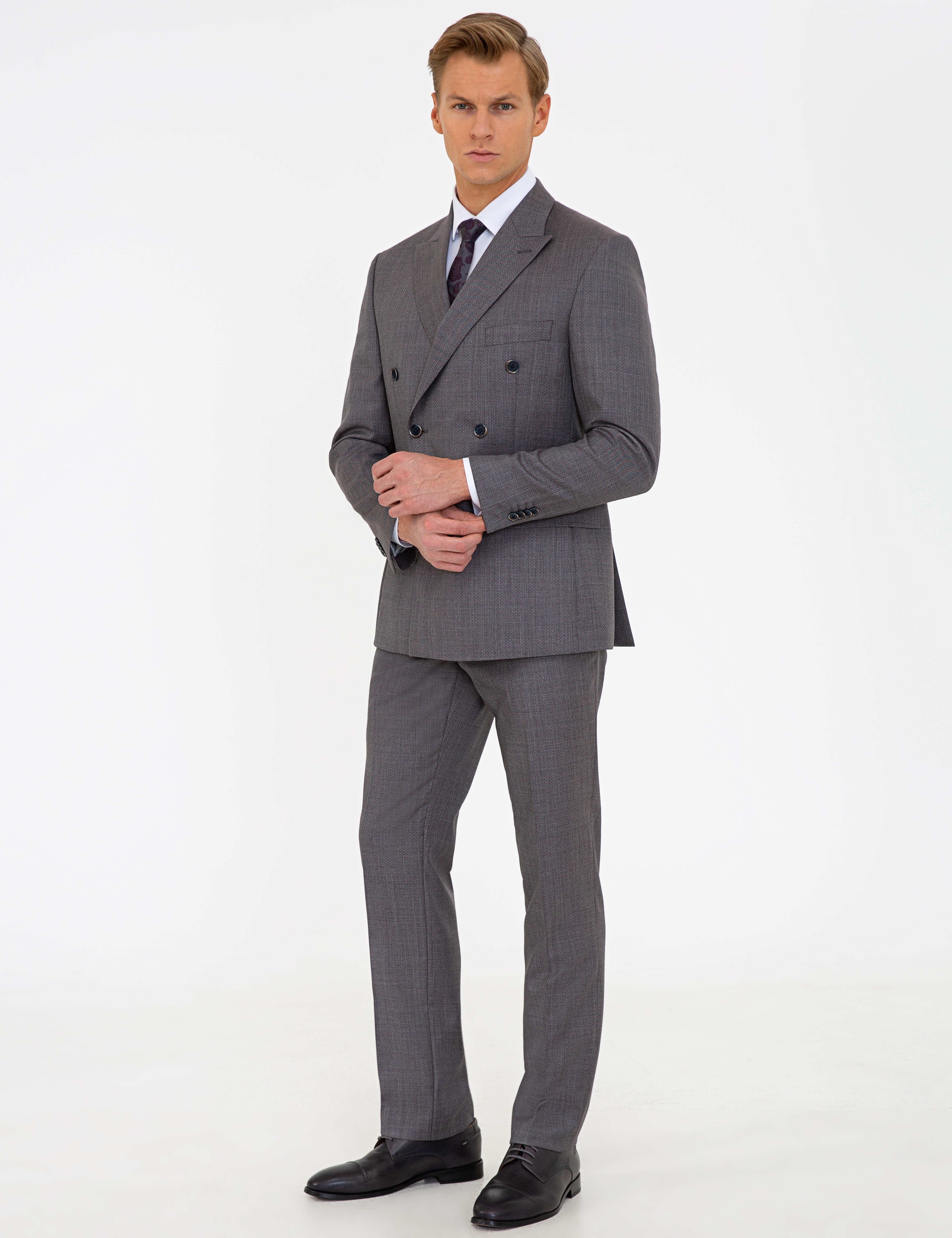 Füme Slim Fit Takım Elbise - Image 3