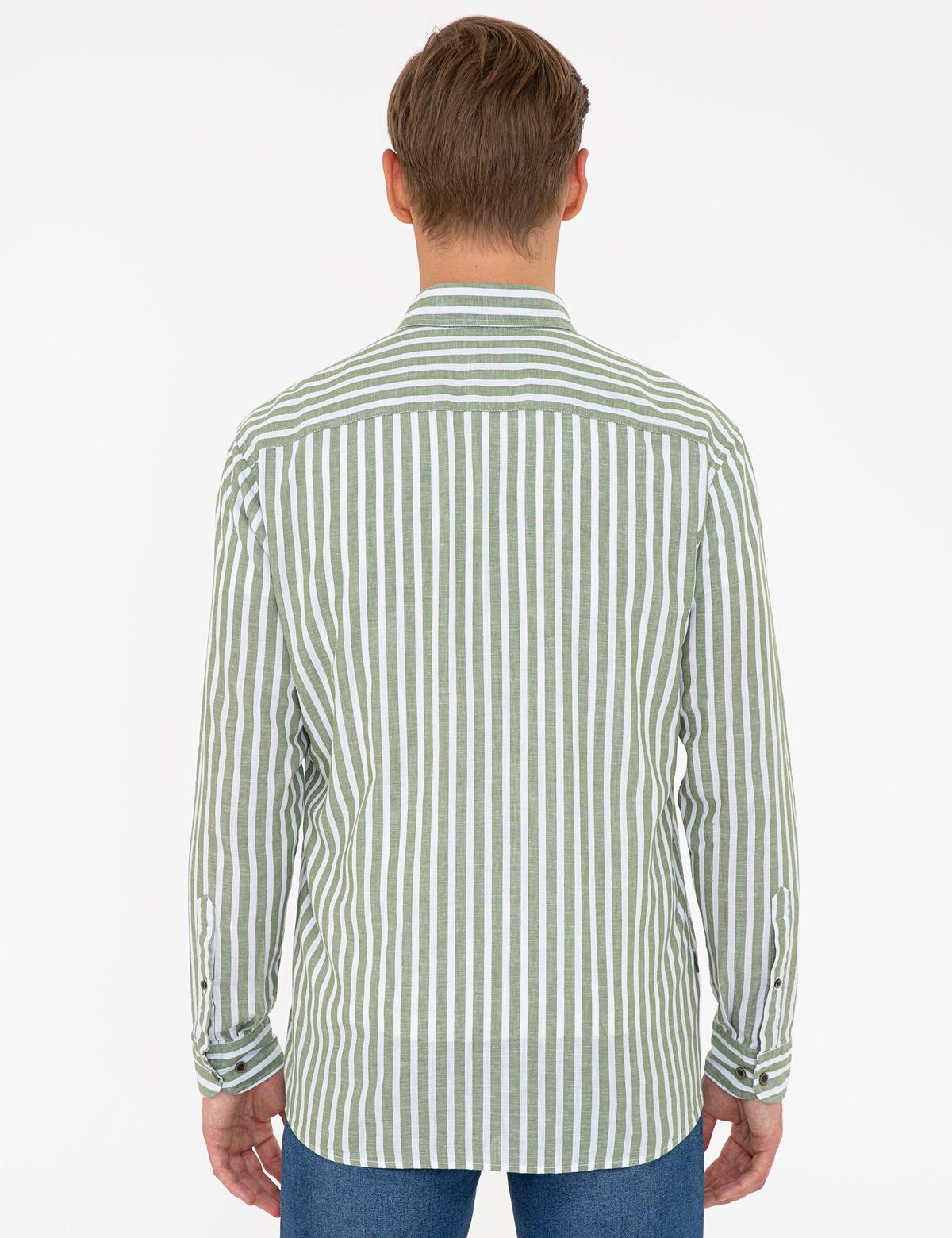 Haki Regular Fit Uzun Kollu Gömlek - 50236738005