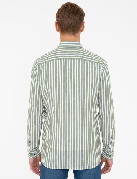 Haki Regular Fit Uzun Kollu Gömlek - 50236738005