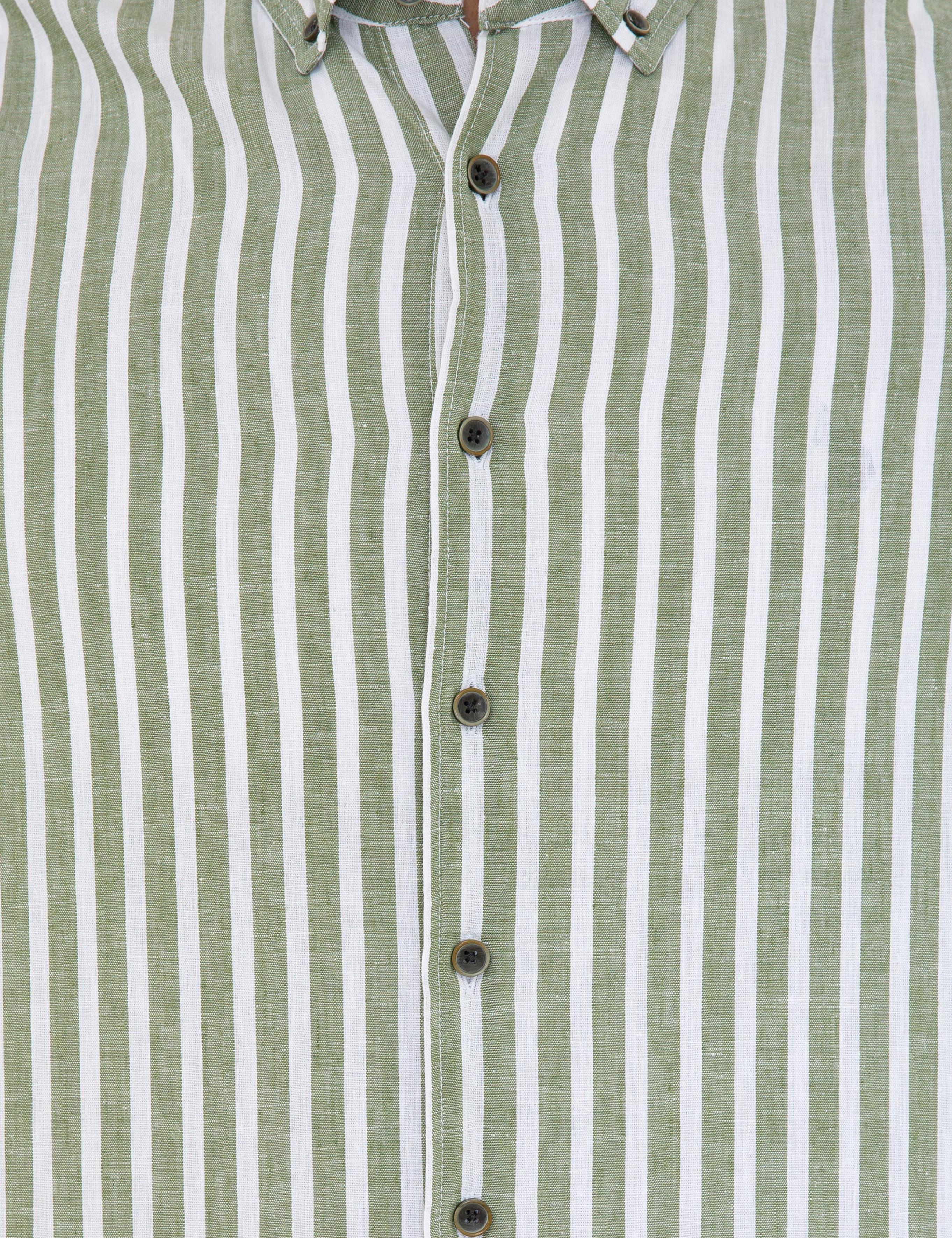 Haki Regular Fit Uzun Kollu Gömlek