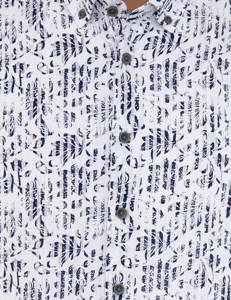 Lacivert Regular Fit Kısa Kollu Gömlek - 50237329007