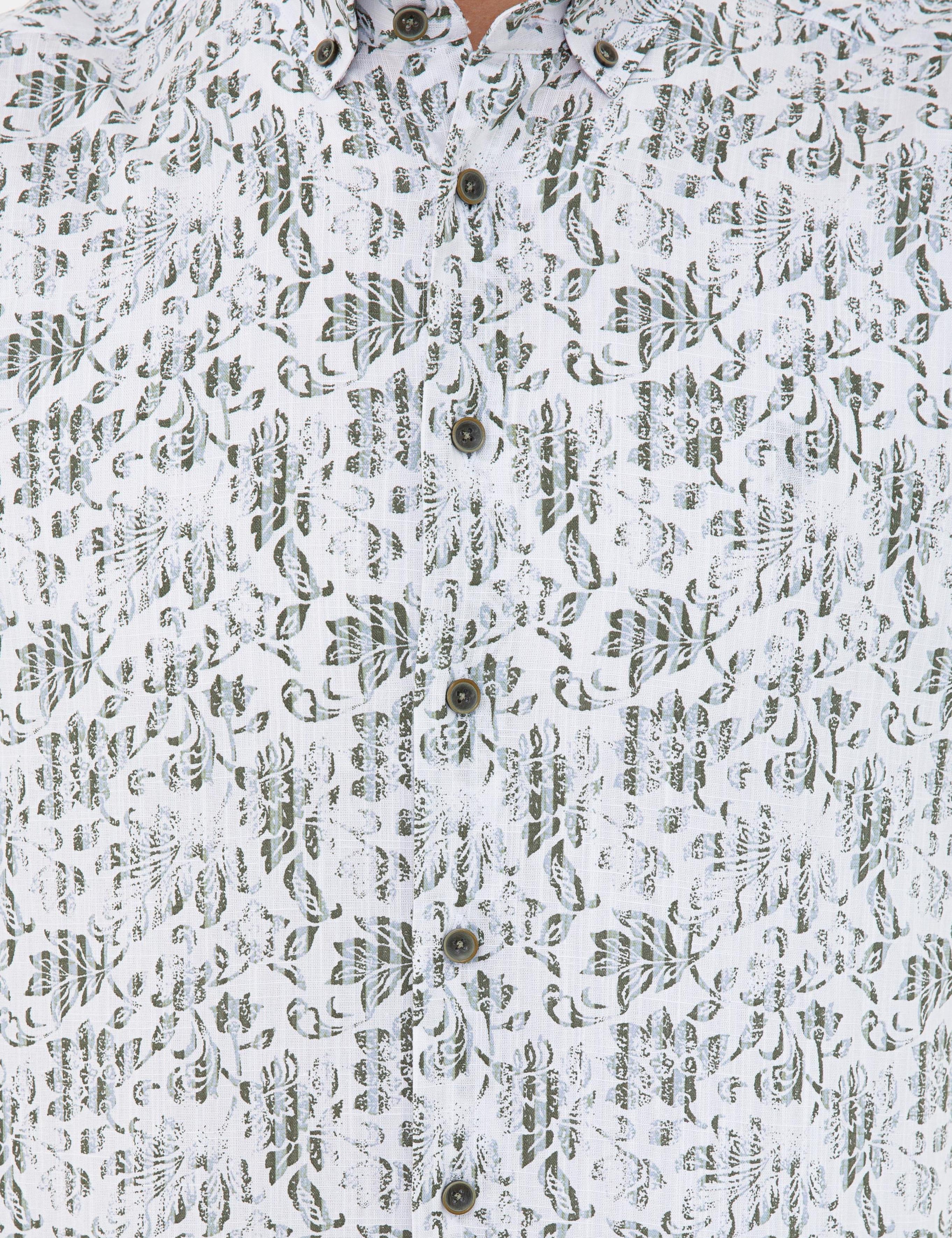 Haki Regular Fit Kısa Kollu Gömlek